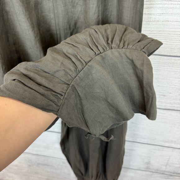 Sarah Pacini Women's Linen Cottagecore Lagenlook Harem Pants Size Medium - Picture 5 of 8